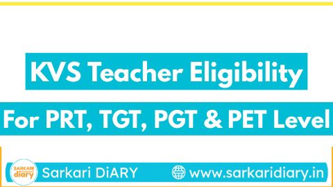 KVS Teacher Eligibility 2025: Age Limit and Educational Qualification for PRT, TGT, PGT, PET and Administrative Posts