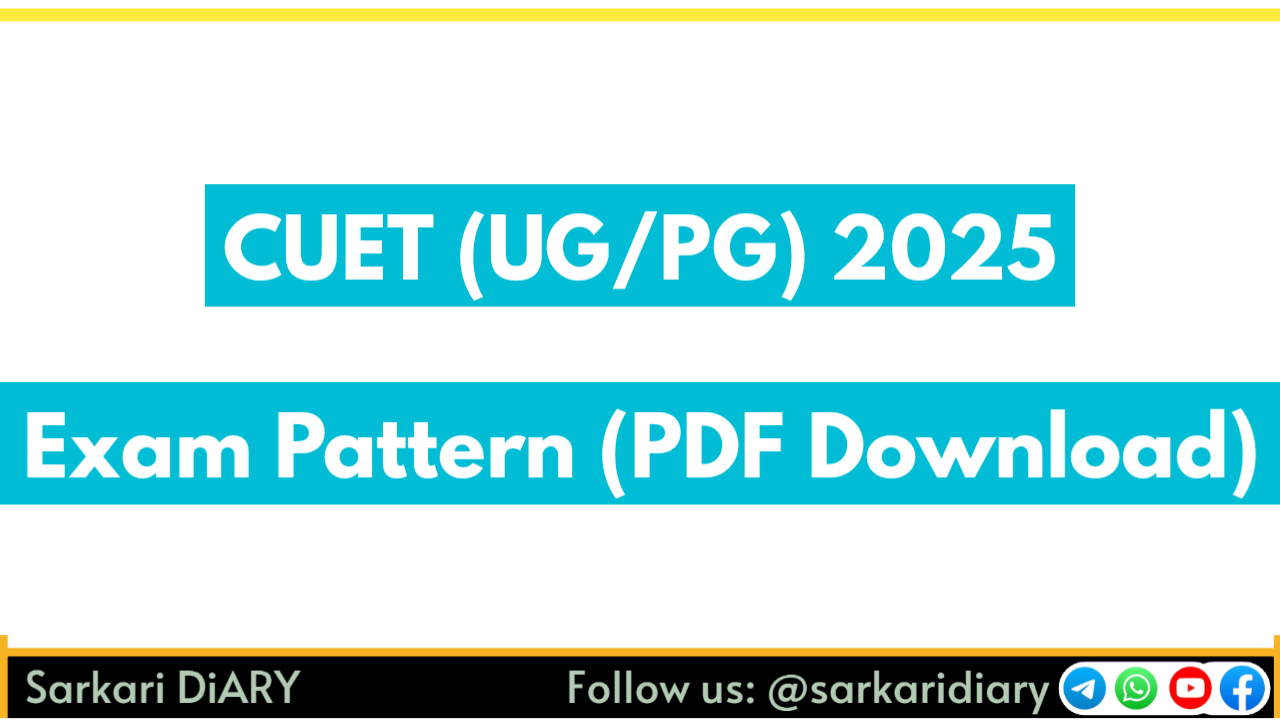 CUET Exam Pattern 2025 Revised: Section-Wise Pattern, Marking Scheme & Number of Questions – Check Full Details