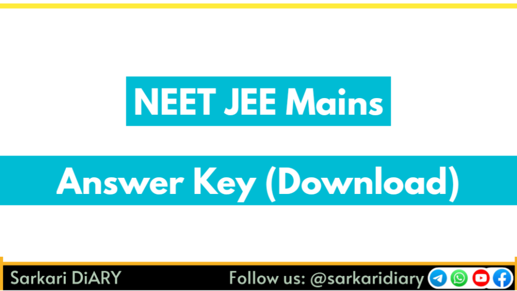 NTA JEE Mains Answer Key 2025: Session 1 Answer Key Released, Raise Objections at jeemain.nta.nic.in