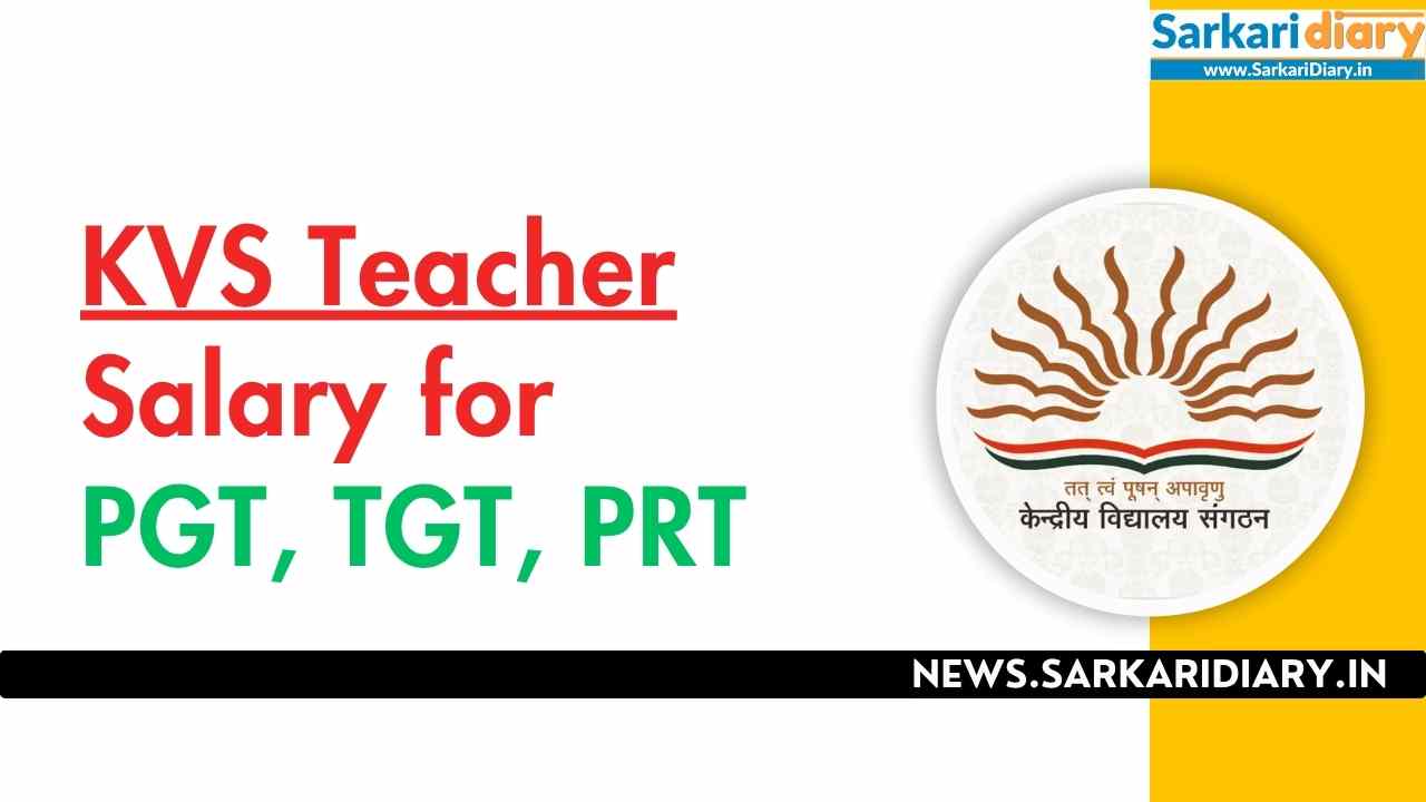 KVS Teacher Salary for PGT, TGT, PRT 2025: Pay Scale, In-Hand Salary, Allowances and Other Benefits